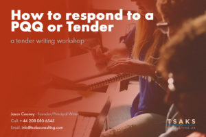 How to respond to a PQQ or Tender, a Tender writing workshop