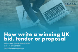 How to write a winning UK government tender bid or proposal