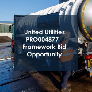 United Utilities PRO004877 - Framework Bid Help